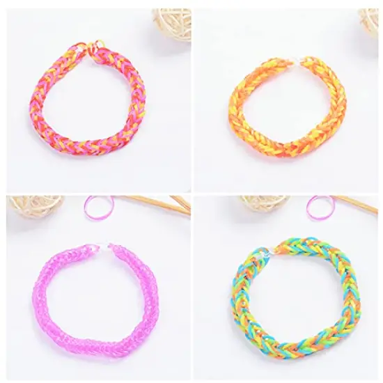 Rubber Band Bracelet Kit, Loom Bracelet Making Kit, Rubber Bands Refill Loom Set, Rubber Bands for Bracelets Making Kit, Loom Bands Kit for Kids Weaving DIY Crafting Gift {5}