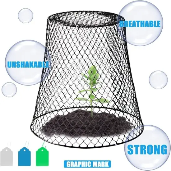10Pack Chicken Wire Cloches Plant Cover Garden Plant Protector Cover with Labell {3}