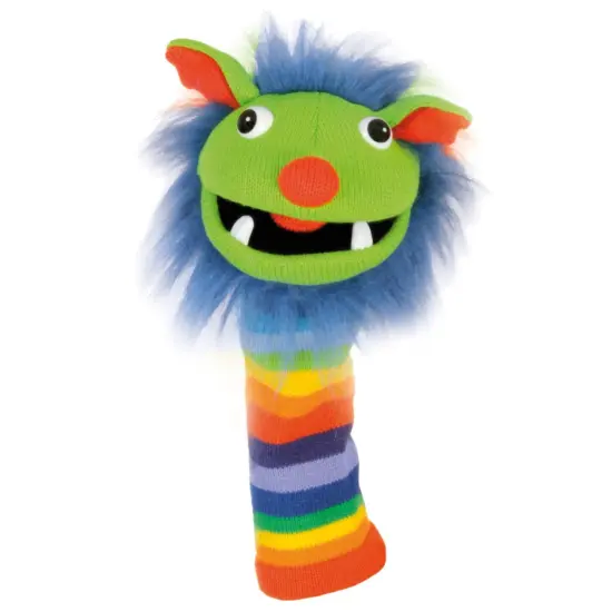 Rainbow Knitted Puppet {1}