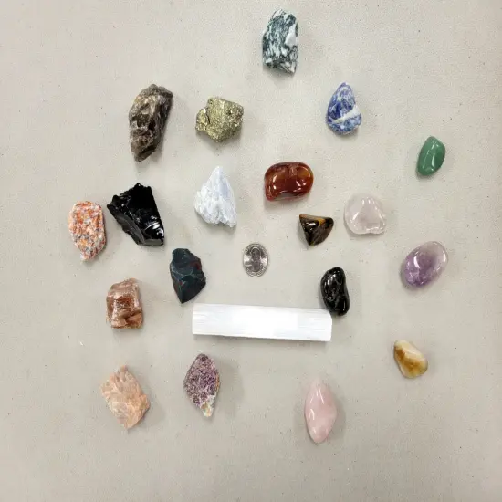 20 PIECES Healing Crystal Starter Set {3}