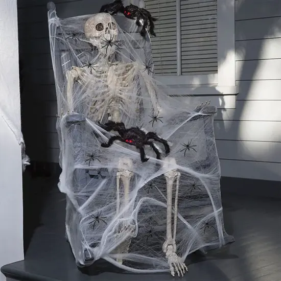 300 Sqft Spider Webs with 30 Fake Spiders,Stretchable DIY Cobwebs for Indoor/Outdoor Scary Atmosphere,Outside Garden Window Yard Tree home office Parties,Haunted Houses {3}