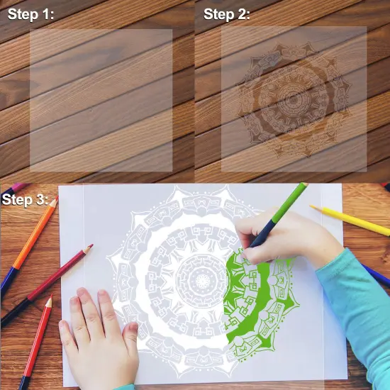 20 Pieces 6 mil 12 x 12 inch Blank Stencil Transparent Material Mylar Template Sheets for Stencils (6mil-20pcs) {4}