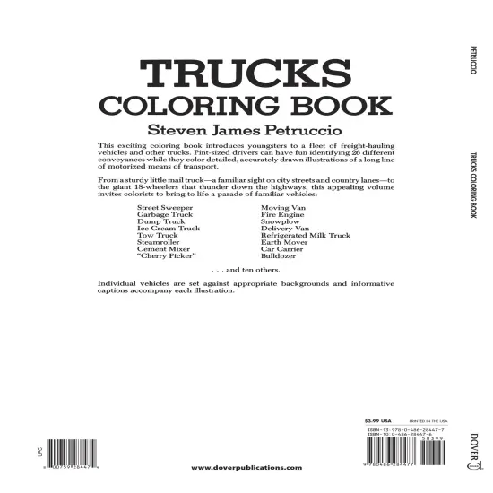 Trucks Coloring Book-Softcover {2}