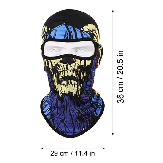 Kitcheniva Balaclava Halloween Skull Face Motorcycle Mask {6}