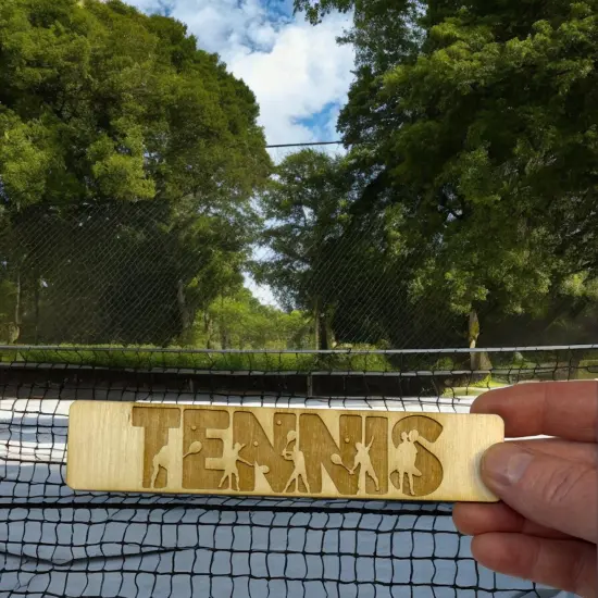 Bookmark - Tennis - Birch wood {2}