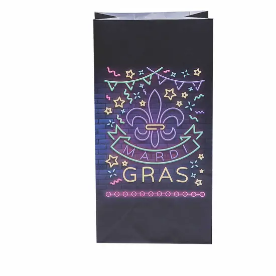 Mardi Gras Glow Treat Bags - 12 Pc. {4}