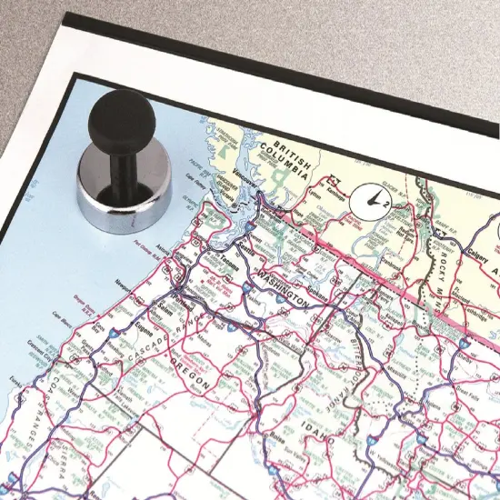 4 Pieces Round Base Magnets with Knob - 1.43" Diameter, 0.98" Total Height with 1" Diameter Knob, 16 Pound Pull, Chrome,HMKR-45X4 {6}