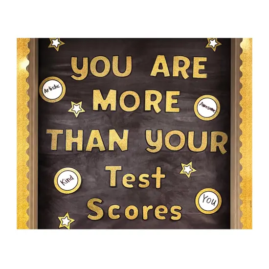 Sparkle + Shine Gold Glitter Combo Pack EZ Letters, 4-inch, 219 Pieces Per Pack, 2 Packs {6}