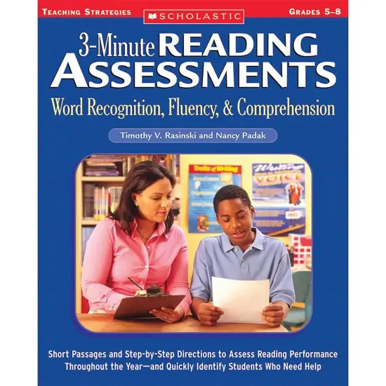 3-Minute Reading Assessments: Word Recognition, Fluency, and Comprehension: Grades 5-8 {1}