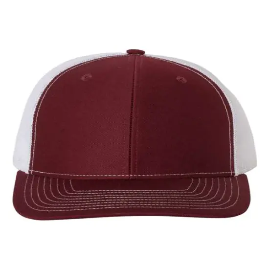 Richardson&reg; Snapback Trucker Cap Cardinal/ White {1}