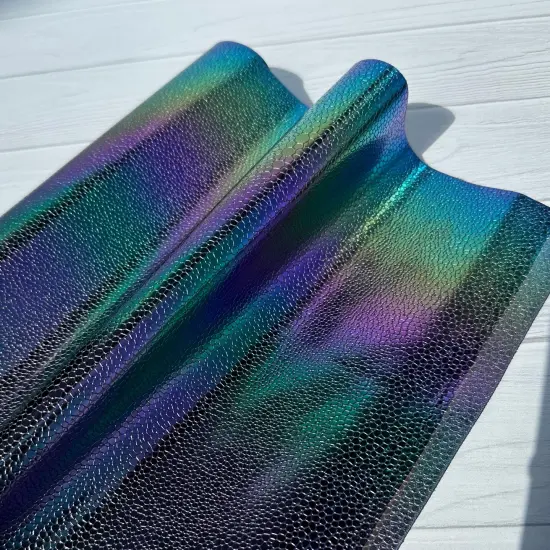 Prismatic Rainbow Scales Textured Vinyl {3}