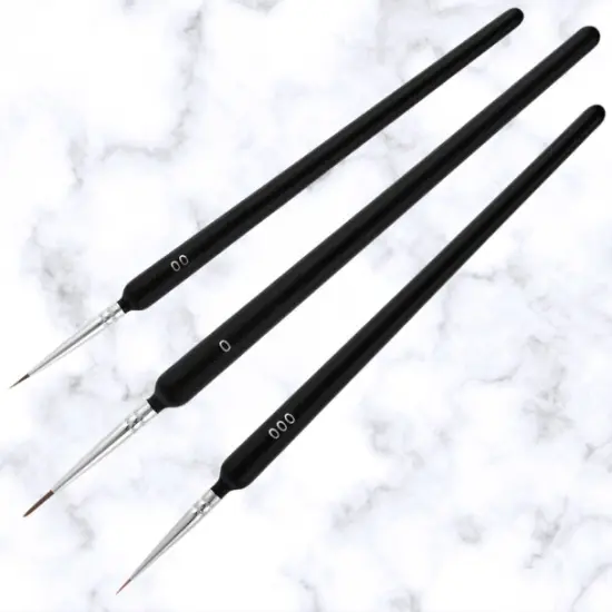 3 Count Fine Detail Brushes {1}