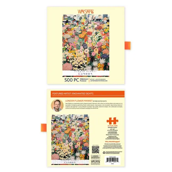 London Flower Market 500 Piece Puzzle {3}