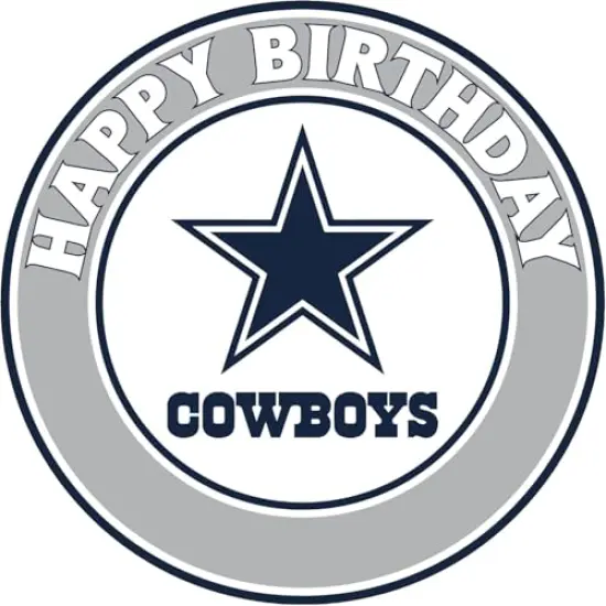 7.5 dallas C Cake Topper Edible Image Edible Cake Topper Frosting Sheet {1}