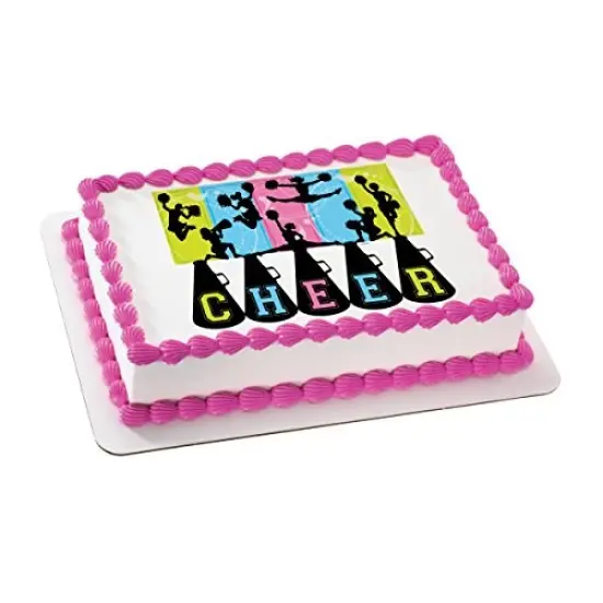 Cheer Edible Icing Image (8 inch Round) {1}