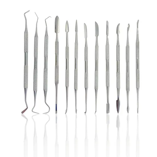 Stainless Steel Spatula Wax & Clay Sculpting Tool Carver Set (12PK) {1}