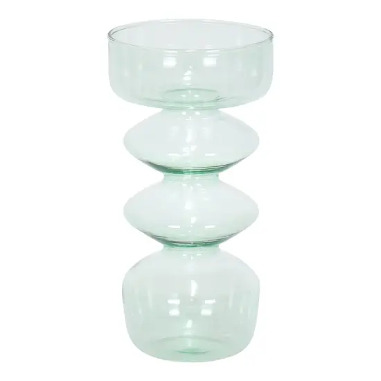 Tiered Glass Vase Green {2}