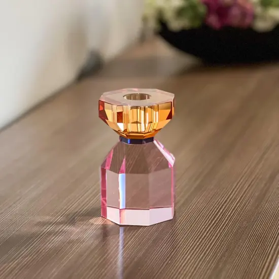 Colorful Crystal Candle Holder {3}