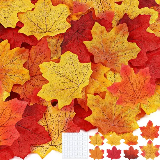 600 Piece Fall Maple Leaves Set {1}