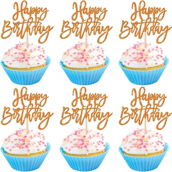 Glitter Cupcake Toppers {1}