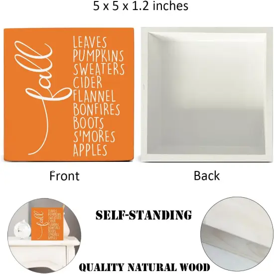 Wood Sign Rustic Fall Table Decor {2}