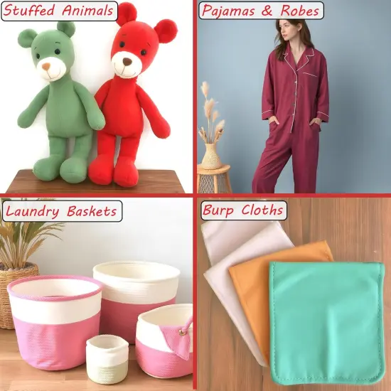 100% Cotton Flannel Fabric Super Soft 180GSM, Medium Weight (White, 1 Yard) {5}