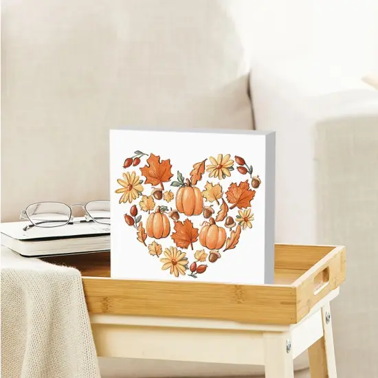 Fall Pumpkin Thanksgiving Tabletop Decor {5}