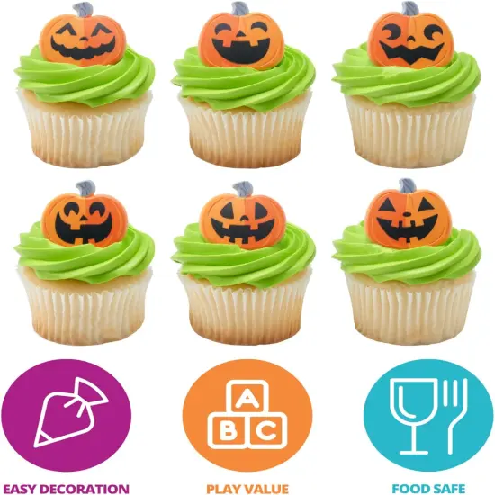 24 Pack Jack O' Lantern Cupcake Rings {2}