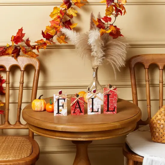 Wooden Signs Table Fall Decor {5}