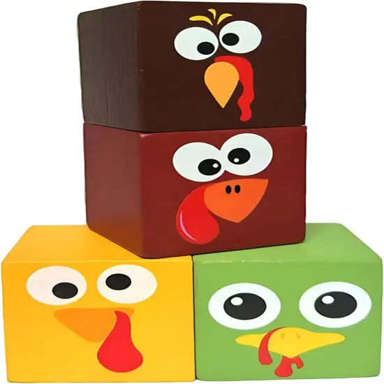 4 Pcs Turkey Thanksgiving Table Decor {1}