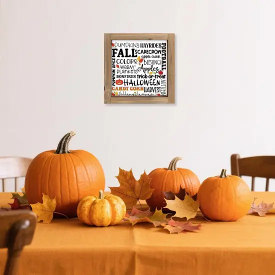 Pumpkins Decorative Signage Plaques Fall Table Decor {2}
