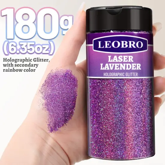 180G/6.35OZ Holographic Ultra Fine Glitter for Resin {2}