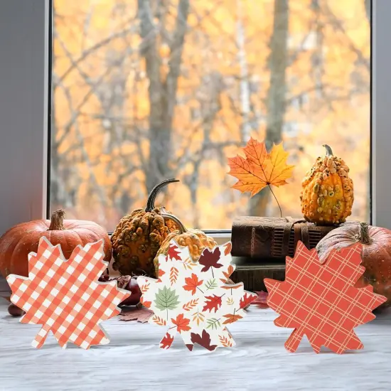 Fall Leaves Decorations Thanksgiving Table Decor {4}