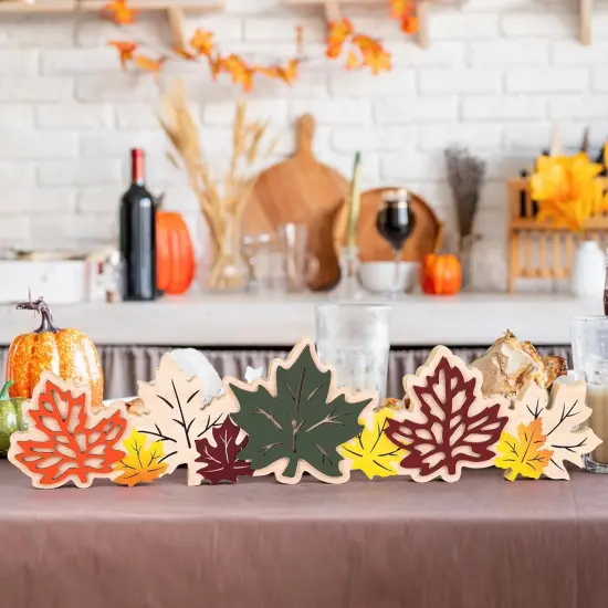 Fall Decor for Home Wooden Block Table Sign {2}