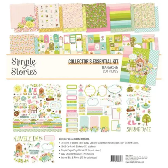 Simple Stories Tea Garden 12"X12" Collector's Essential Kit {1}