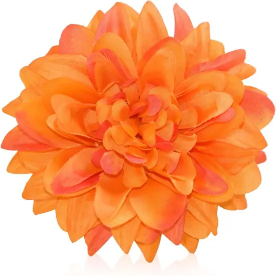 Artificial Flowers Bulk, 3.5 Inch Big Fake Dahlias Flowers Heads, 15 Pcs {1}