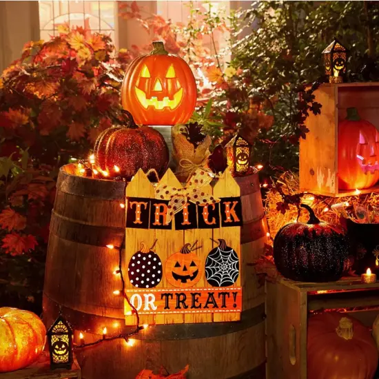 100 Count 21ft Mini Orange String Lights Plug in for Halloween Decorations {3}