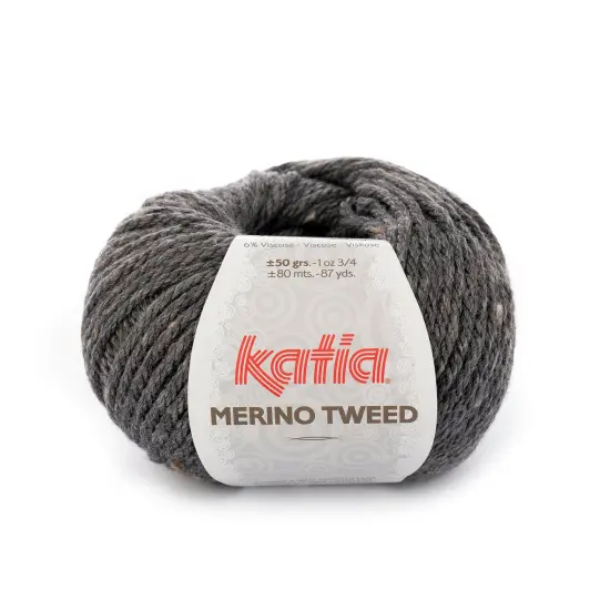 Katia Merino Tweed Superwash Yarn Dark grey {1}