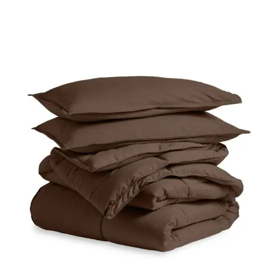 Soft Lightweight Goose Down Alternative Comforter Bedding Set with Wrinkle Resistant Breathable {8}