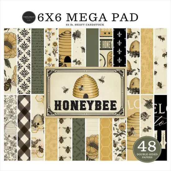 Carta BellaHoney Bee Cardmakers 6X6 DS Patterned Paper Mega Pad {1}