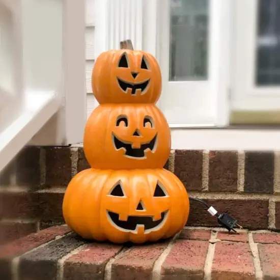 Halloween Jack o Lanterns Light Up Pumpkin Decorations - Tier Smile {1}