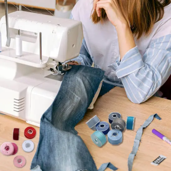 36 Pcs Bobbins and Sewing Threads with Bobbin Case {5}