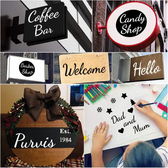 44 Pack Large Letter Stencils - 3 Fonts and 284 Designs {2}