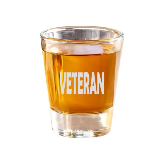 2oz Veteran Shot Glass {1}