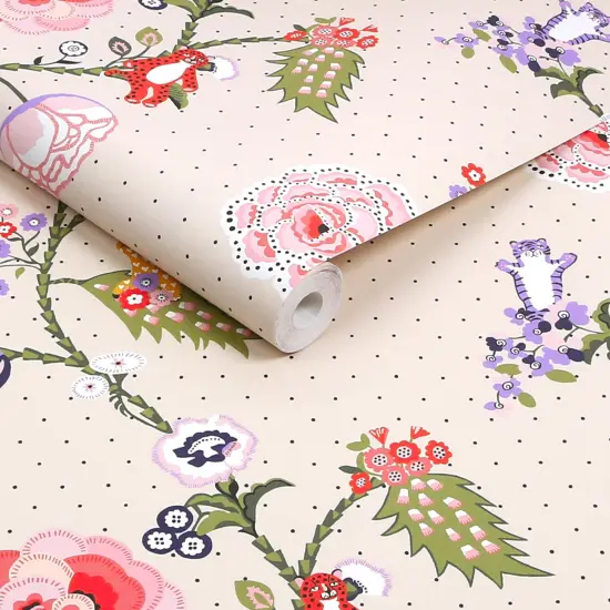 Cath Kidston Catnip Neutral Wallpaper {3}