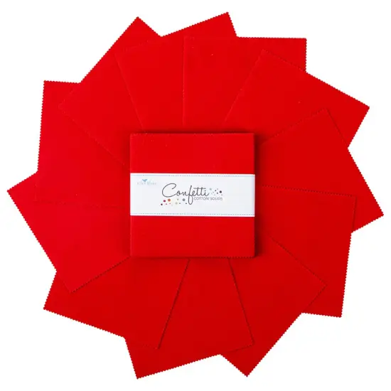 Confetti Cotton 5" Square Pack (Charm Pack / 5" Stacker) in Schoolhouse byfor Riley Blake (5-120-SCHOOLHOUSE-42) {3}