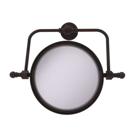Retro Wave Collection Wall Mounted Swivel Make-Up Mirror 8 Inch Diameter With 3X Magnification - Rwm-4/3X-Vb {1}