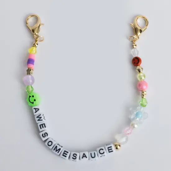 Awesomesauce 10" Beaded Bag Chain with Clips {1}