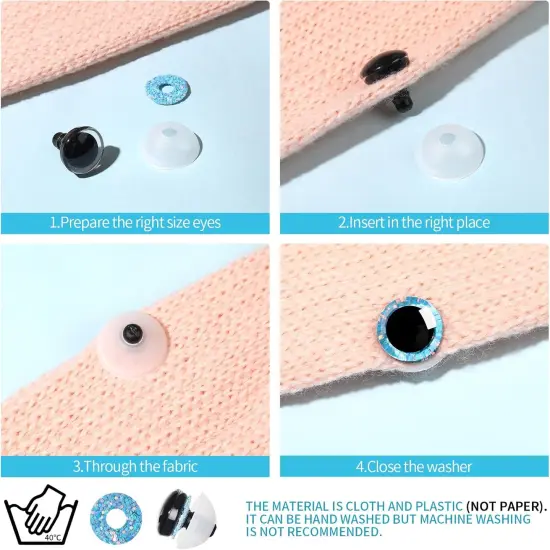 32Pcs 35mm Safety Eyes for Crocheting Mermaid Amigurumi {2}