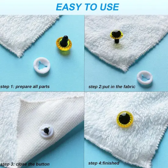 100pcs Safety Eyes 11mm-23mm Glitter Safety Eyes {3}